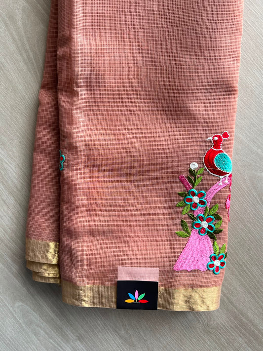 Designer Embroidered Kota Saree - 34673