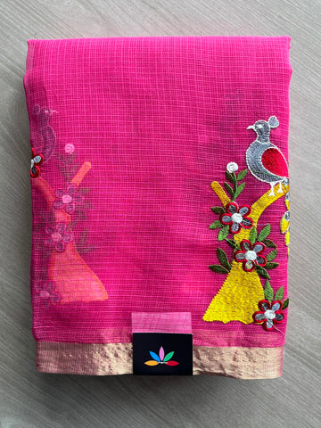 Designer Embroidered Kota Saree - 34675
