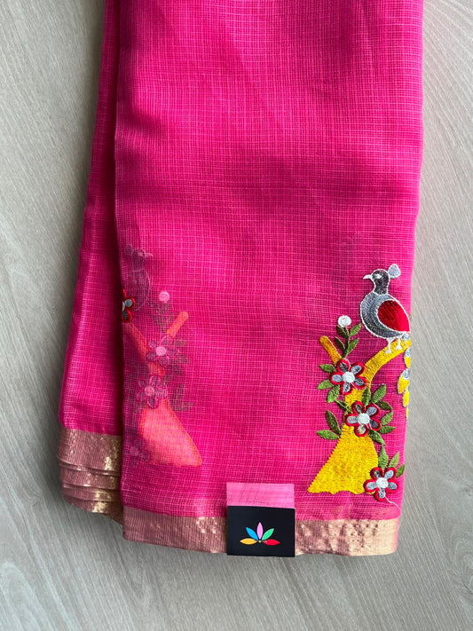 Designer Embroidered Kota Saree - 34675