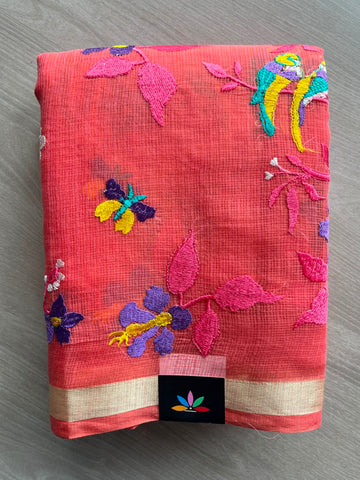 Designer Embroidered Kota Saree - 34677