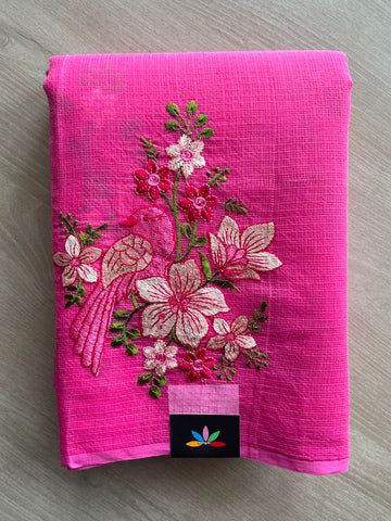 Designer Embroidered Kota Saree - 34696-34697