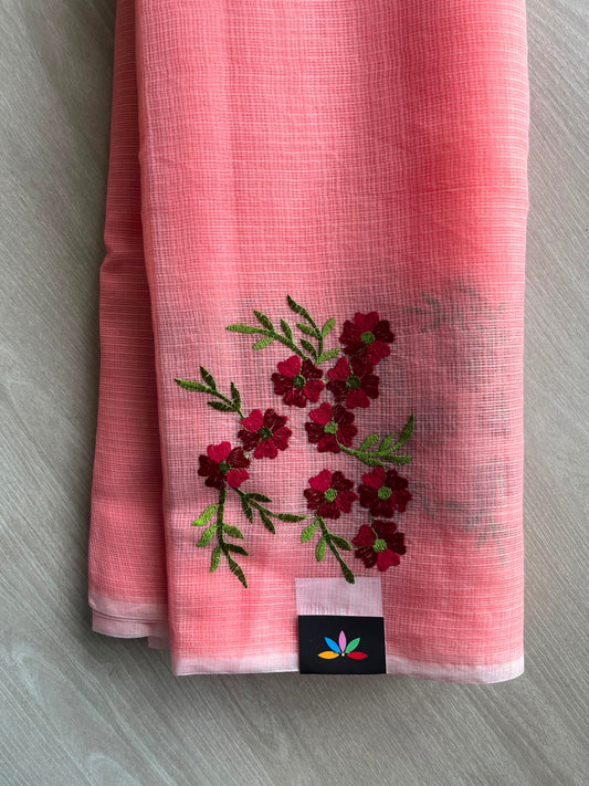 Designer Embroidered Kota Saree - 34709