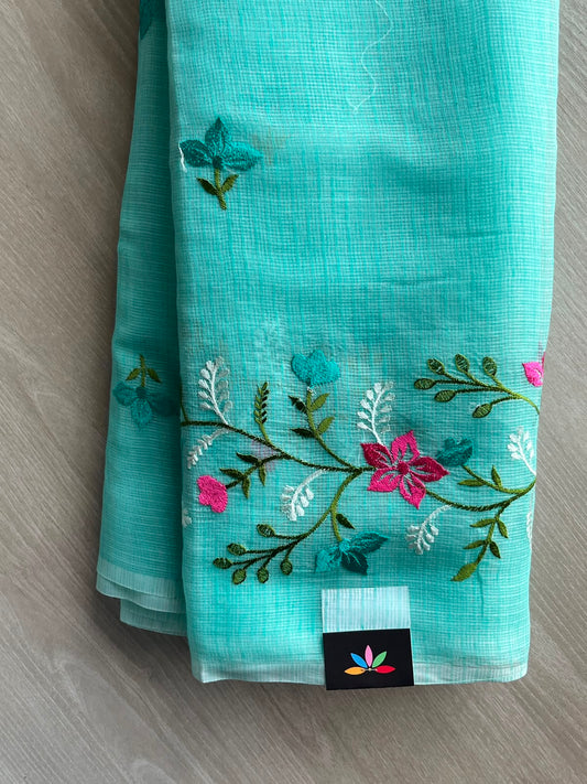 Designer Embroidered Kota Saree - 34718