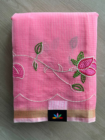 Designer Embroidered Kota Saree - 34719