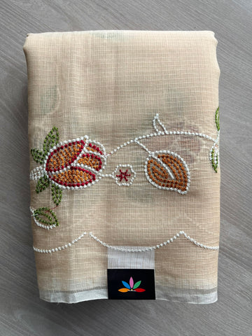 Designer Embroidered Kota Saree - 34722