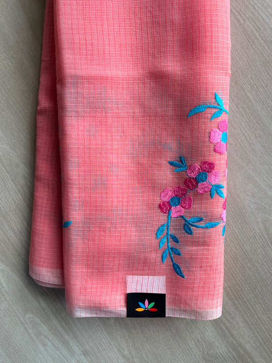 Designer Embroidered Kota Saree - 34723