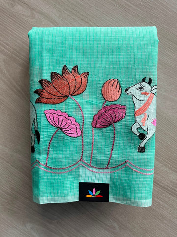 Designer Embroidered Kota Saree - 34729-34730