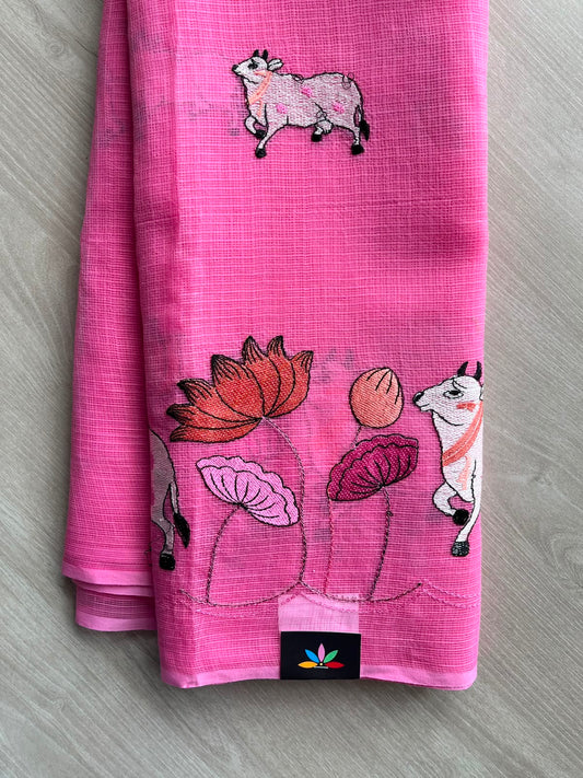 Designer Embroidered Kota Saree - 34733-34734