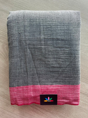 Kantha Stitch Cotton Saree - 33414
