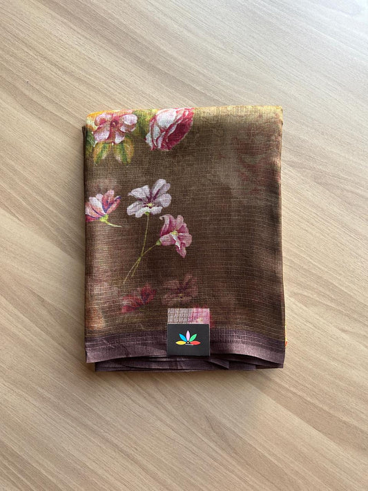 Digital Printed Pure Kota Silk Saree - 23336