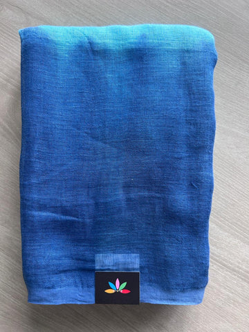 Handloom Multicolour Fine Linen Saree -21015