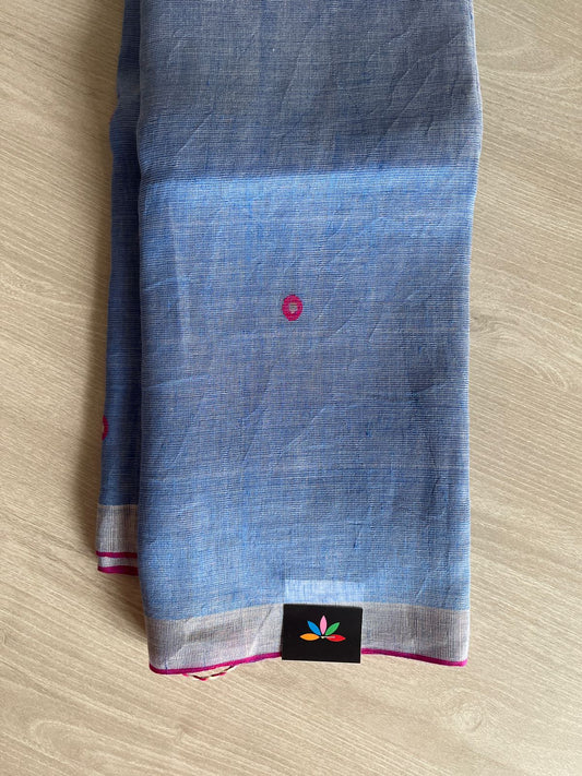 Tissue Linen Jamdani Saree -23647