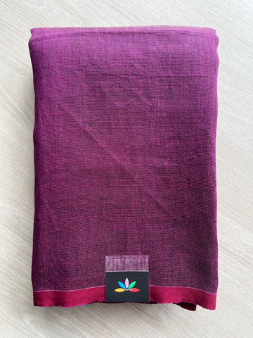 Handloom Fine Tissue Linen Saree -31274-31275