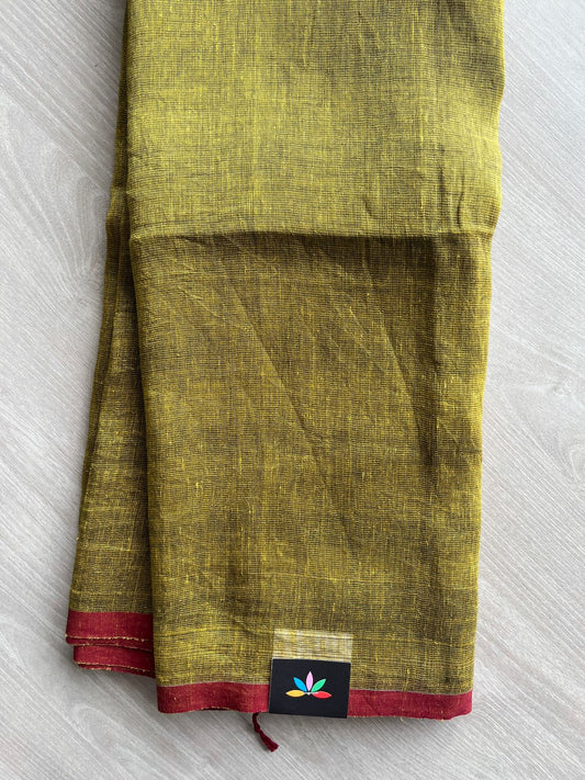 Handloom Fine Tissue Linen Saree -31276