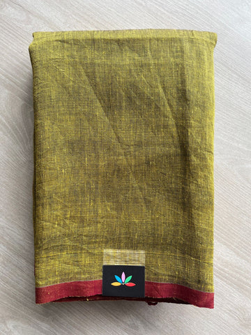 Handloom Fine Tissue Linen Saree -31276