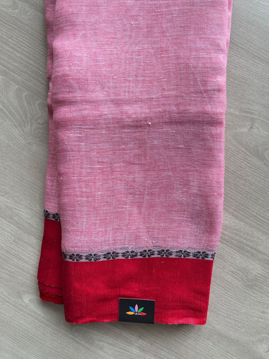 Handloom Fine Linen Saree-31284