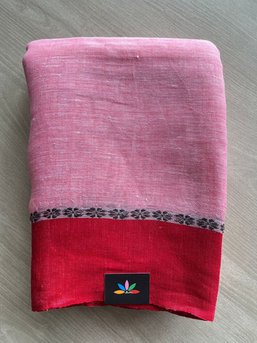 Handloom Fine Linen Saree-31284