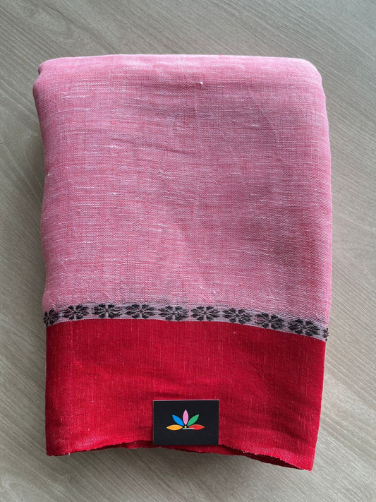 Handloom Fine Linen Saree-31284