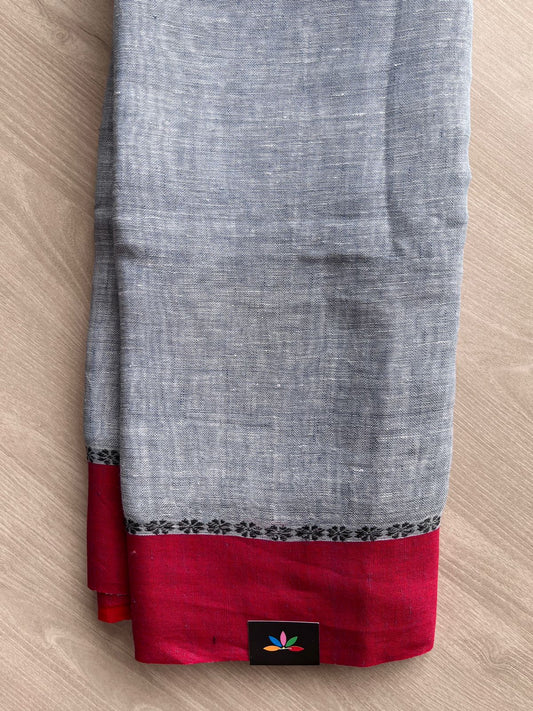 Handloom Fine Linen Saree-31285
