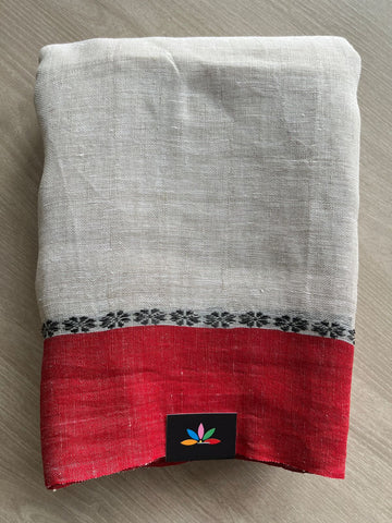 Handloom Fine Linen Saree-31286