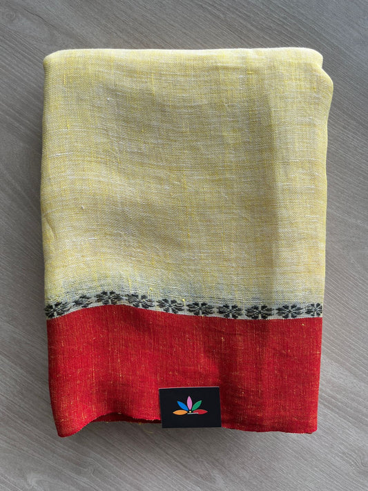Handloom Fine Linen Saree-31287