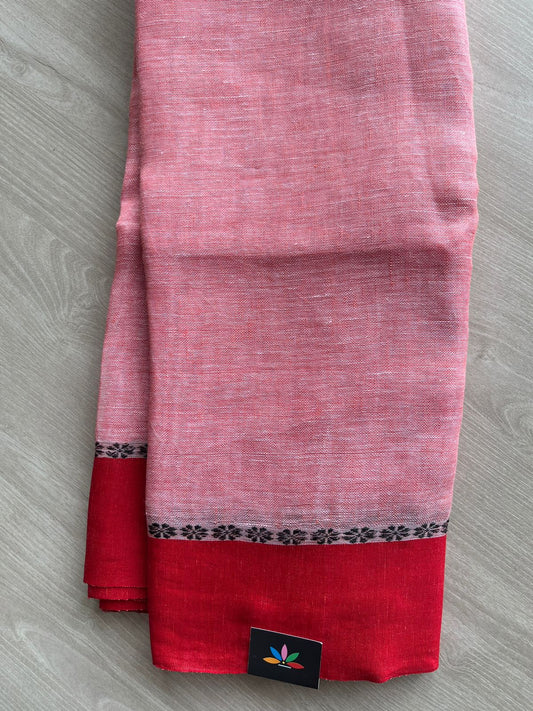 Handloom Fine Linen Saree-31288
