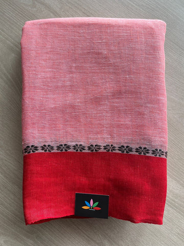 Handloom Fine Linen Saree-31288