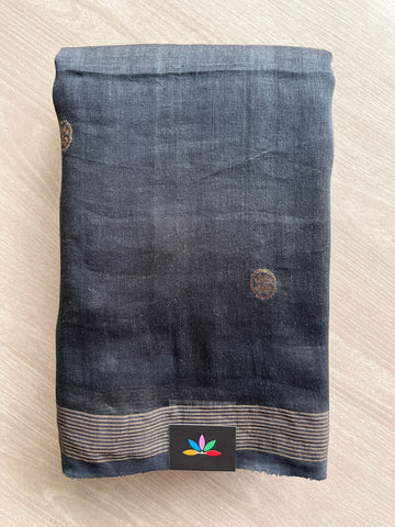 Handloom Premium Linen Jamdani Saree-31290