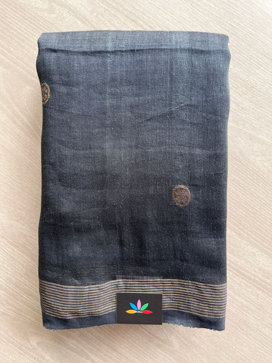 Handloom Premium Linen Jamdani Saree-31290