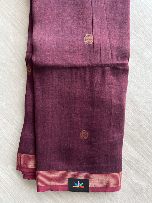 Handloom Premium Linen Jamdani Saree-31291