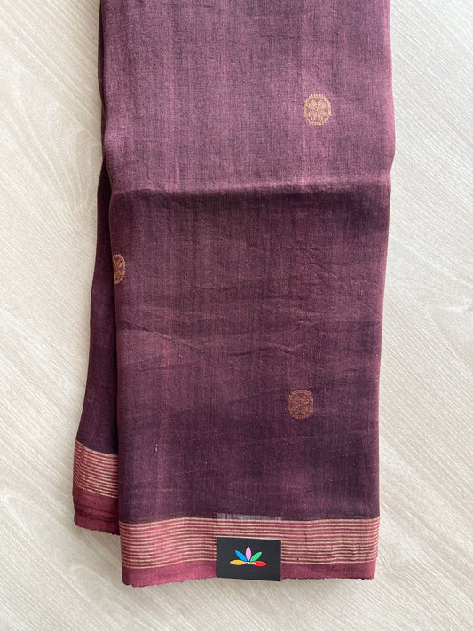 Handloom Premium Linen Jamdani Saree-31293