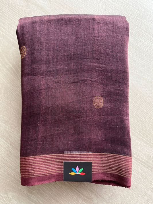 Handloom Premium Linen Jamdani Saree-31293