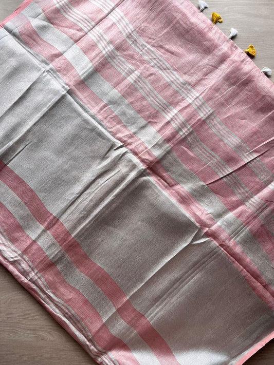 Designer Tissue Linen Sarees -12702