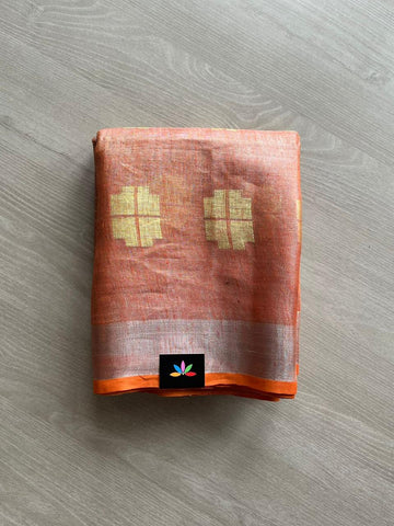 Designer Tissue Linen Sarees -12704