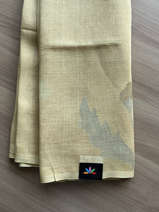 Handloom Fine Linen Jamdani Saree -14489