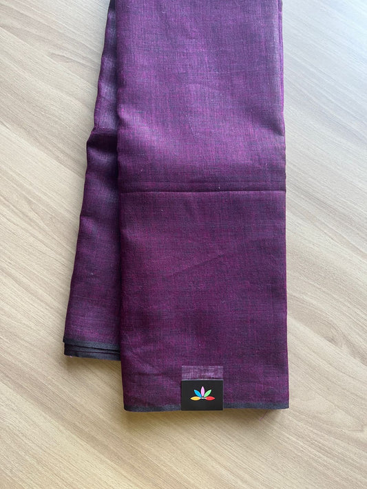 Simple Linen Saree -14719