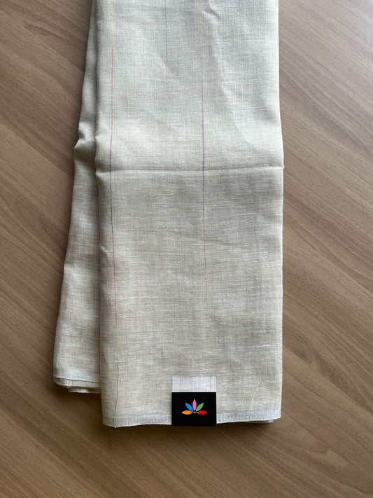 Simple Linen Saree -14721