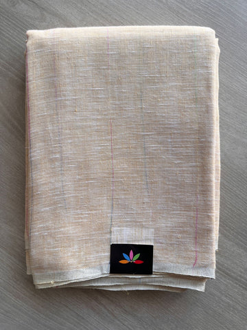 Simple Linen Saree -15484