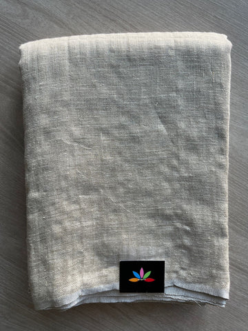 Simple Linen Saree -15540