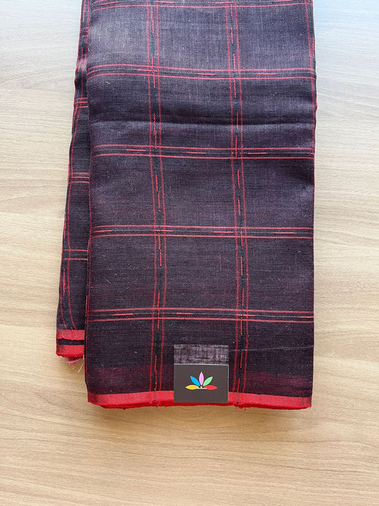 Simple Linen Saree -19176