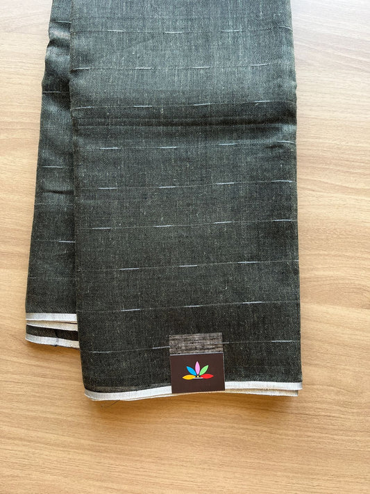 Simple Linen Saree -19183