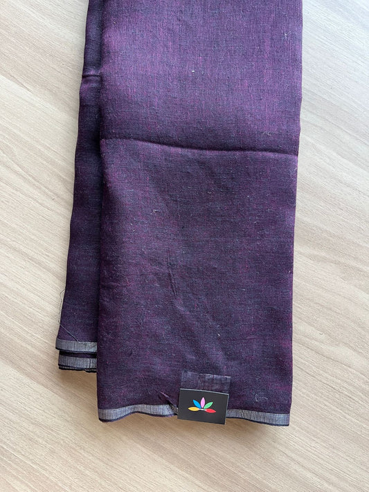 Simple Linen Saree -21353