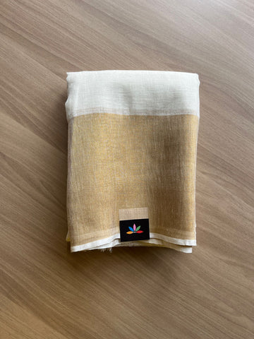 Simple Linen Saree -21370