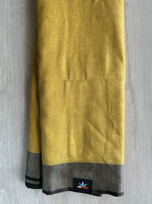 Simple Linen Saree - 30816-30820