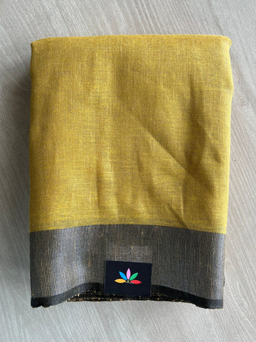 Simple Linen Saree - 33751-33755