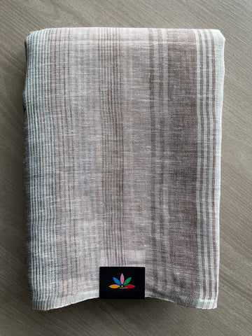 Multi Color Simple Linen Saree - 30768