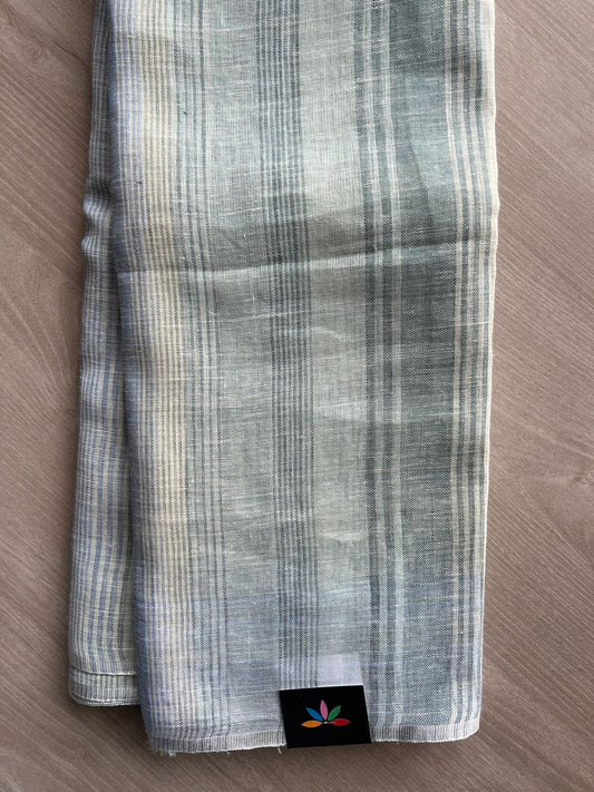 Multi Color Simple Linen Saree - 30772