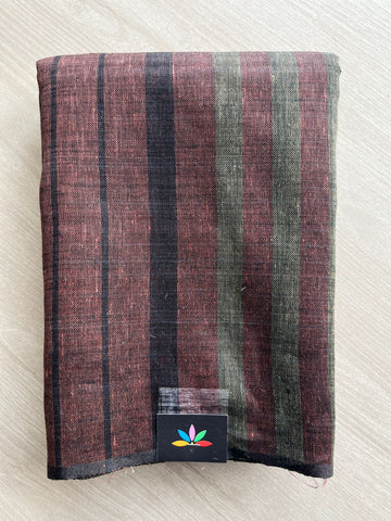 Multi Color Simple Linen Saree - 30777
