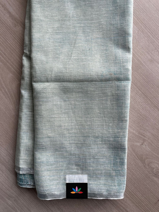 Simple Linen Saree - 30801