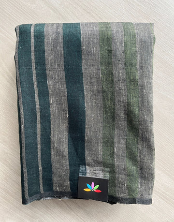 Multi Color Simple Linen Saree - 30806-30807